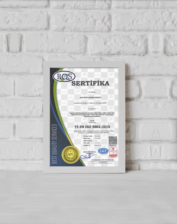 TS EN ISO 9001:2015 Kalite Yönetim Sistemi